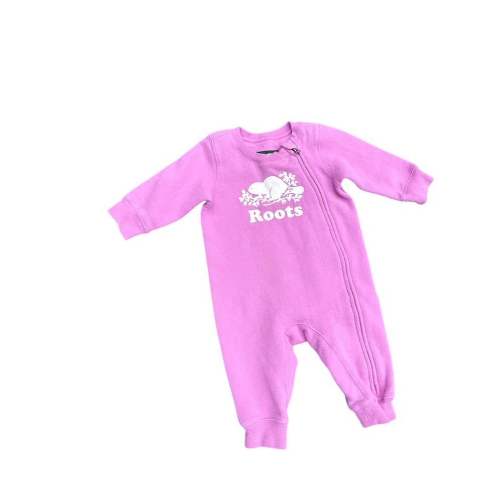 Roots Baby One Piece Romper Pink 3-6 Months Unisex - Picture 3 of 5